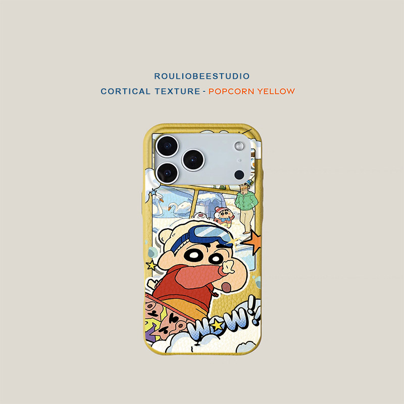 可爱滑雪板小新适用iPhone17promax苹果16pro手机壳华为Mate80新款高颜值皮纹荣耀500多色vivox300小米17Pro,3C数码配件,手机保护套/壳,淘宝优惠券,粉丝福利购,淘宝优惠卷