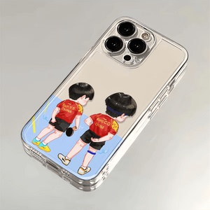莎头手机壳苹果13华为mate60孙颖莎王楚钦iPhone15Promax小米14周边vivo组合OPPO同款12巴黎40拥抱11卡通适用