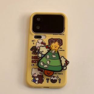 红米 vivo OPPOPura80Findx9软套 荣耀 2026圣诞树Kitty摇摇乐支架适用iPhone16小米苹果17Promax手机壳华为