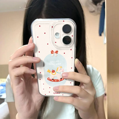 蝴蝶结镂空小马适用苹果17promax手机壳iPhone16太空壳华为Mate80防摔Reno15vivox300小米17pro硅胶荣耀500软