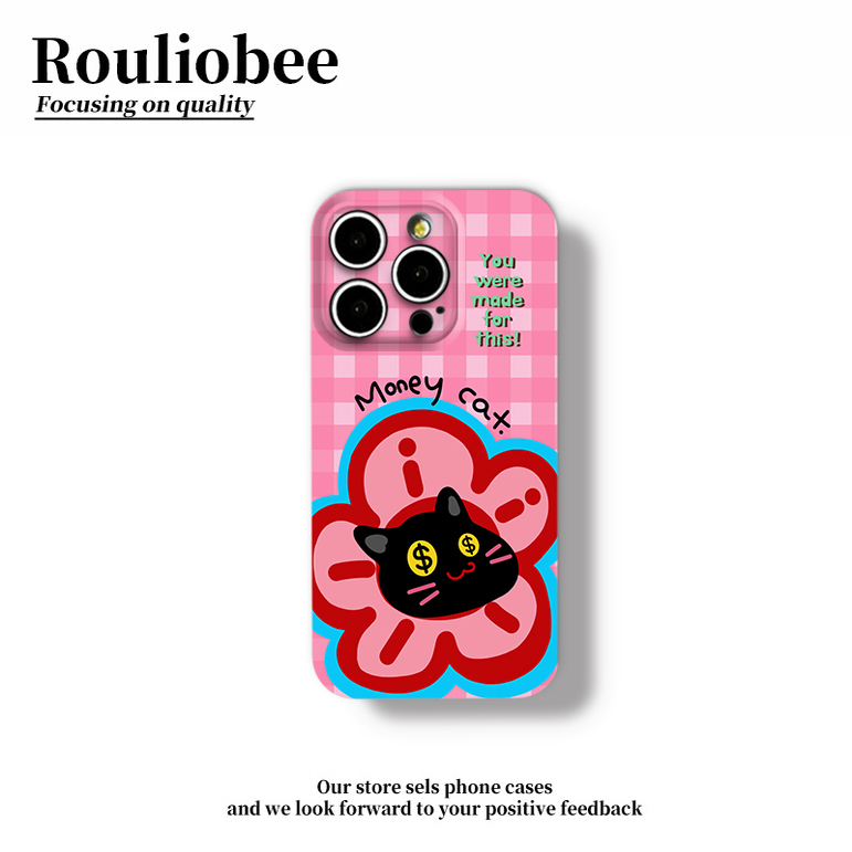 ins风吸金猫适用苹果16promax手机壳15pro华为mate70新款pura70菲林硬壳OPPOReno14/vivos30x200超火小米15套