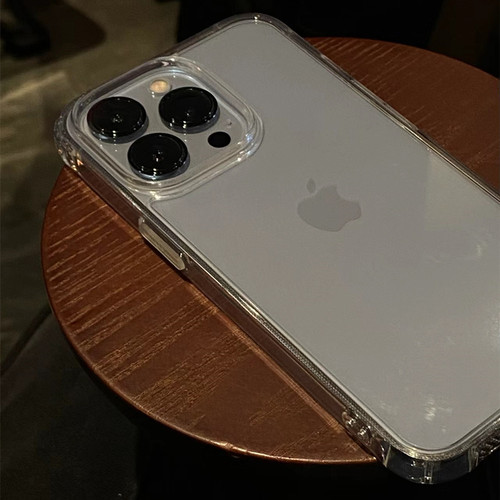 高级感细闪透明壳适用iphone15手机壳轻薄苹果13保护套14pro硅胶15promax大孔镜头11透明13pro男xr女12简约xs
