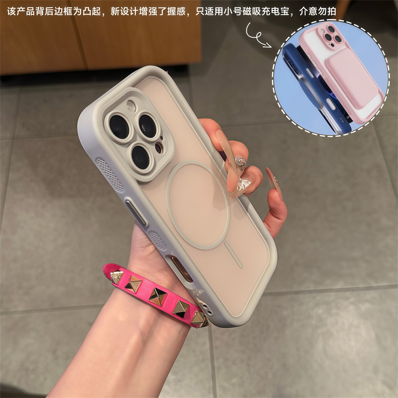天使眼磁吸壳适用苹果16Pro/17promax肤感磨砂手机壳iPhone15pm二合一14/13男女12/11全包ip防滑16plus保护套