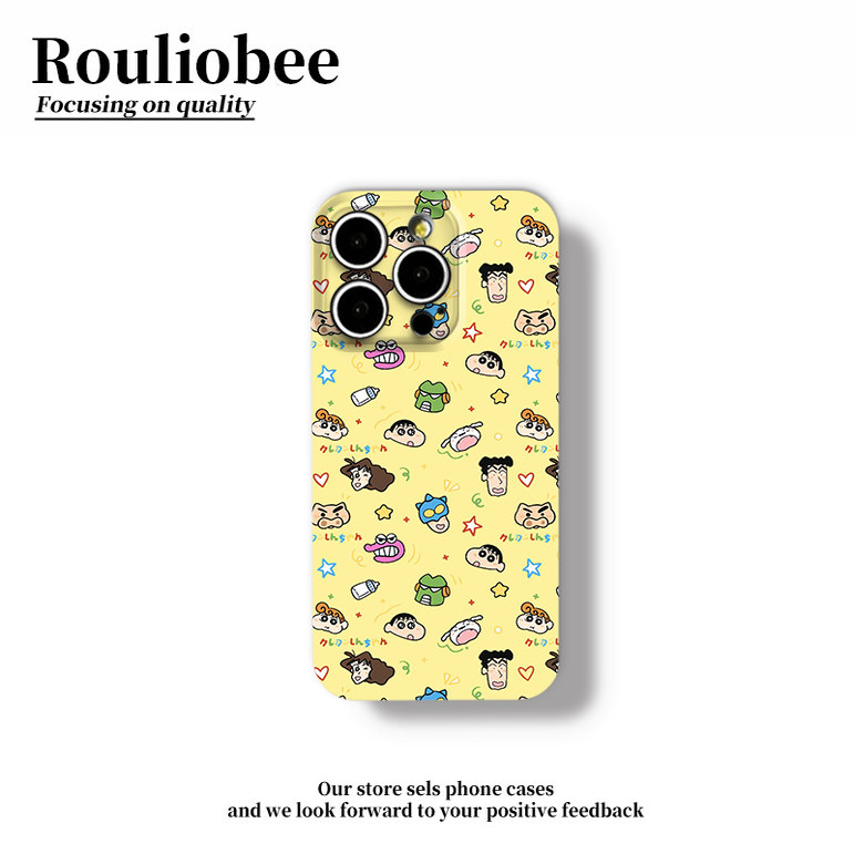 满屏可爱小新适用苹果17promax手机壳16pro华为mate70新款pura70菲林壳OPPOReno13/vivos20x200小米15超火套