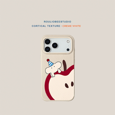 创意苹果小象适用iPhone17promax苹果16Pro手机壳华为Pura70新款高颜值皮纹荣耀400多色vivox200小米17Promax