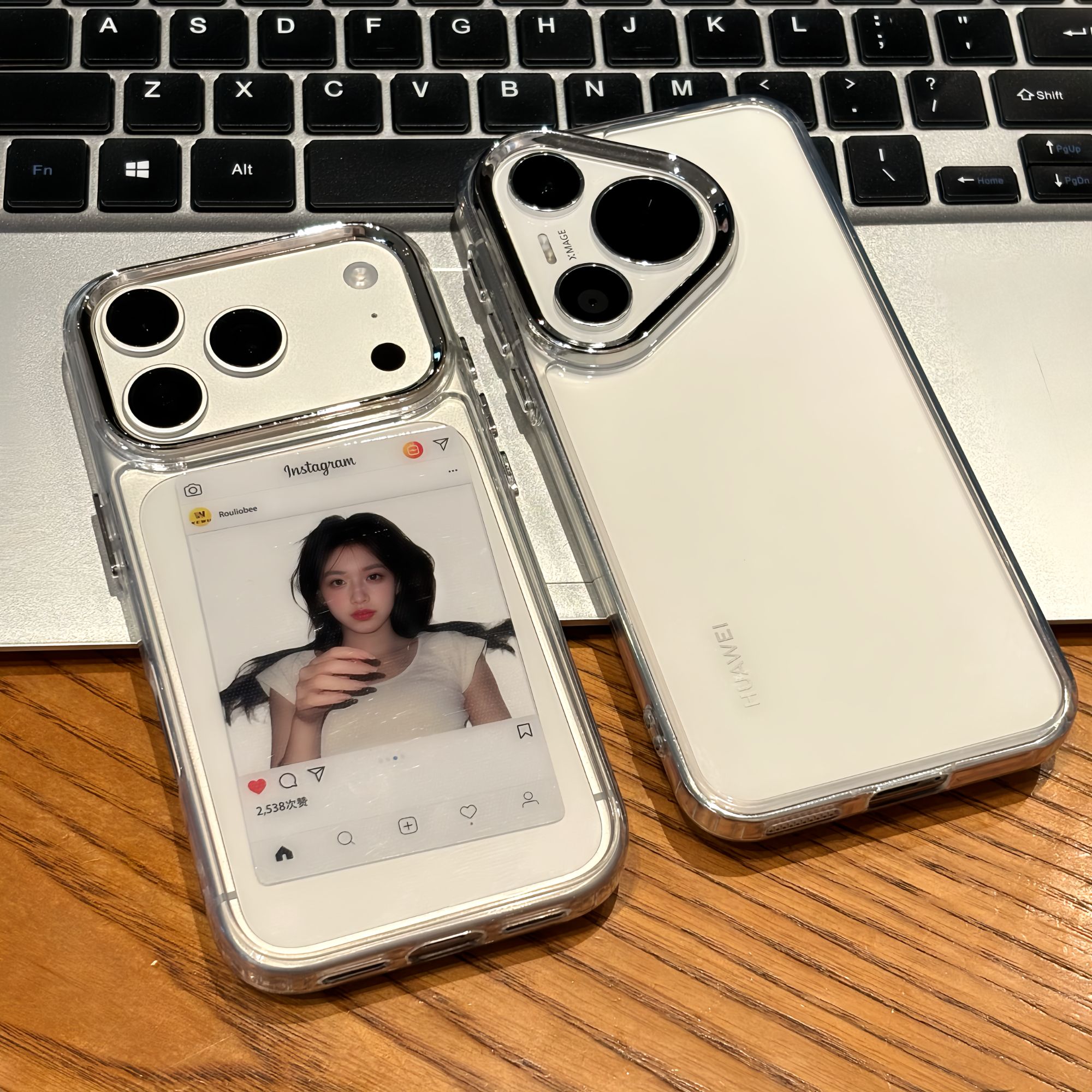 高级透明金属框适用苹果17/16promax靓眼手机壳iPhone15pro全包软套15/14/13pro男女vivo华为P70小米17oppo潮