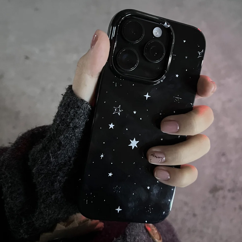 满天星适用苹果16promax手机壳iPhone15新款16pro保护套7/8plus网红超火x/xr男女款14果冻壳全包防摔15promax