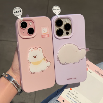 puppy修狗适用苹果16/15promax手机壳iphone14pro可爱个性13/14软12爆款新款11糯米壳防摔套plus超火公仔贴片