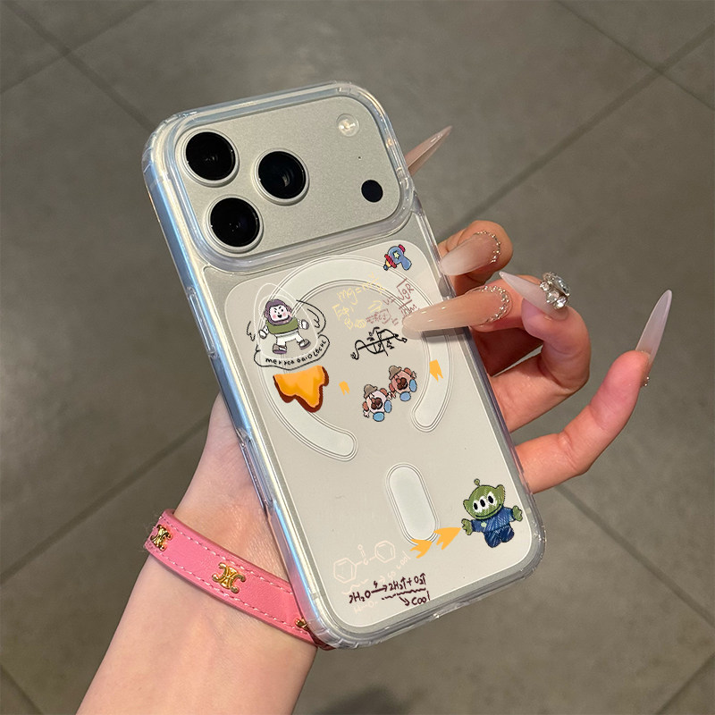 卡通巴斯光年适用iPhone17promax手机壳苹果16promax新款男女款华为Mate70/60磁吸14/13新款透明小米17pro软