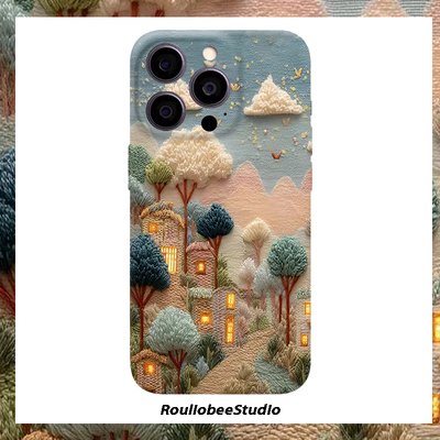 创意童话世界适用苹果17promax手机壳16pro华为mate70新款pura70菲林硬壳OPPOReno13/vivos20x200小米15超火