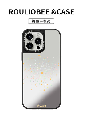 星星白色烟花适用苹果16/17promax手机壳iphone14pro个性13/14软12男女新款16e潮牌镜面防摔套plus超火17air