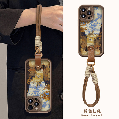 霍格沃兹的秋意适用苹果16/15手机壳华为Pura70pro新款mate60美拉德OPPO挂绳vivos19x100/iQOOz9小米14note13