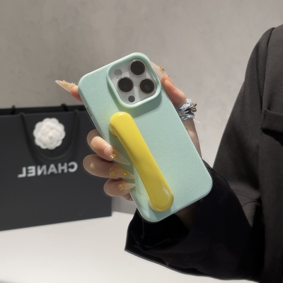 小众简约荔枝纹雅典白适用苹果16promax手机壳iPhone15韩风新款14网红16女13个性15Pro防摔14pro保护套12男11
