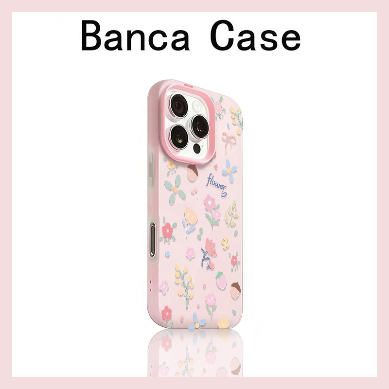 创意夏日碎花适用iPhone17promax手机壳苹果16pro肤感果冻壳15多色男女款14/13防摔16新款15plus保护套x/xr软