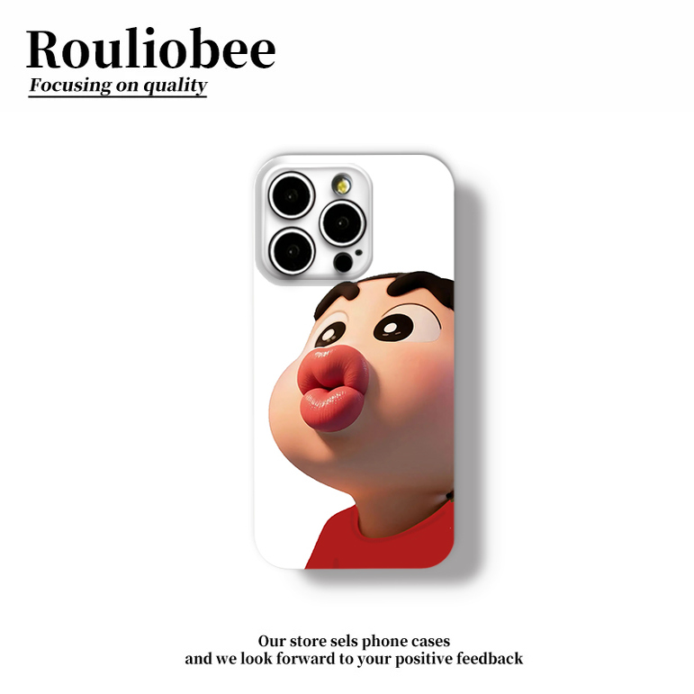 嘟嘴蜡笔小新适用苹果15promax手机壳16pro华为mate60新款pura70菲林壳OPPOReno12/vivos19x100超火小米14套