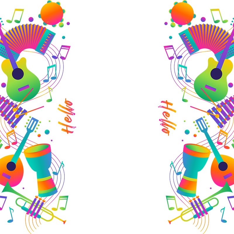 时尚乐器琴键组合玻璃门贴琴行