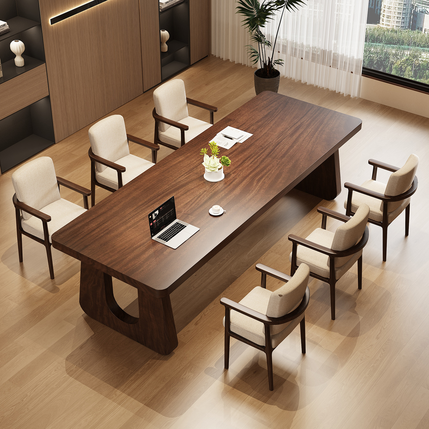 全实木大板书桌家用书房