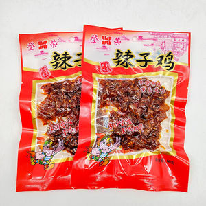 登荣辣子鸡60g重庆风味民间美食办公室零食开袋即食麻辣鸡肉零食