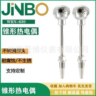 WZP 錐形耐磨熱電偶WRN 630熱電阻耐高溫溫度傳感器K型探頭智能