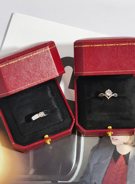 仿真假钻戒一对情侣结婚对戒活口