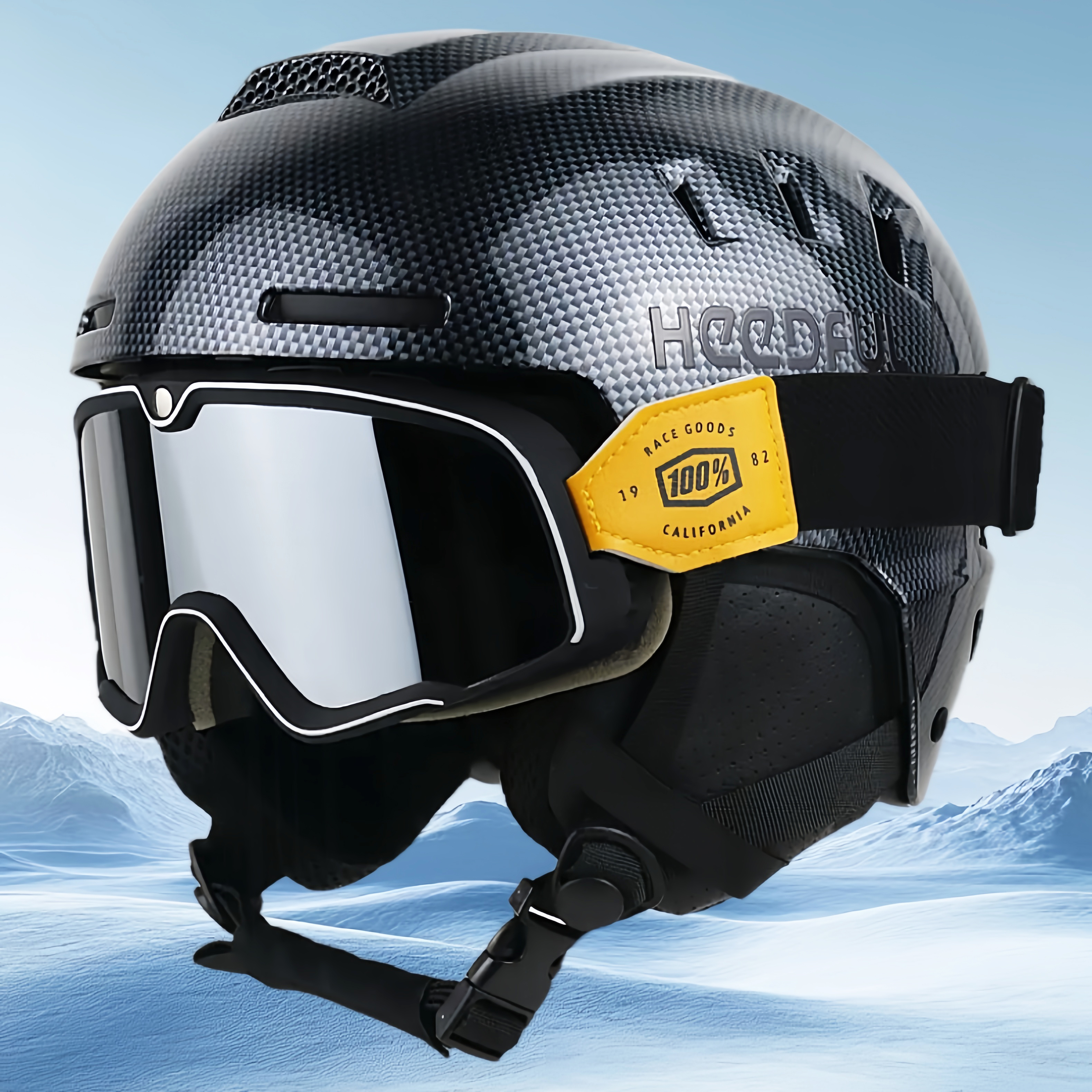 单双板安全防撞专业滑雪盔