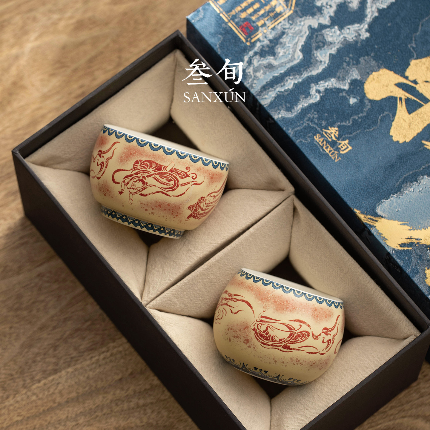 叁旬敦煌文创功夫喝茶杯主人杯陶瓷高端个人专用单杯对杯礼盒送礼,餐饮具,茶杯,淘宝优惠券,粉丝福利购,淘宝优惠卷