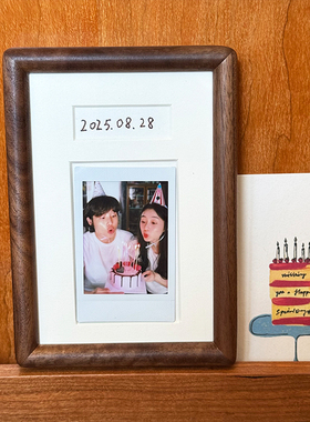 mini拍立得相框周年百100天纪念日相框闺蜜礼物diy3寸照片做礼物