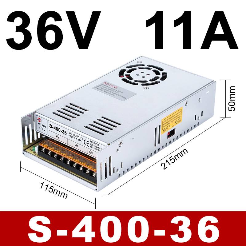 深圳明纬开关电源NES/S-400-24V17A大功率12V33A直流转DC36伏5V48