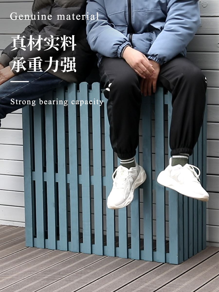 室外空调罩外机保护罩户外空调防护罩格栅置物架遮挡装饰花架