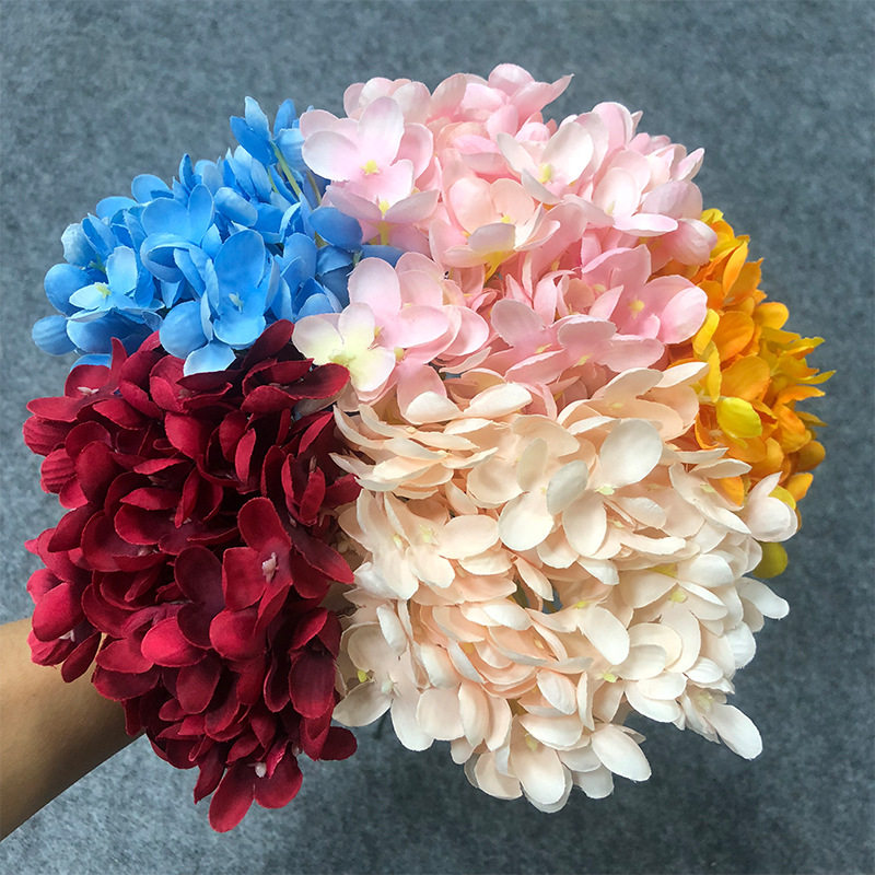 绣球婚庆仿真花 婚礼堂吊顶仿真假花 单支碎玉绣球路引插花