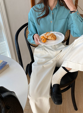 3th Morning 春日氛围组 韩系基础款简约衬衫早春新款