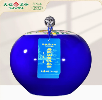 天福茗茶易武山普洱熟茶云南普洱茶 茶叶礼盒装400克