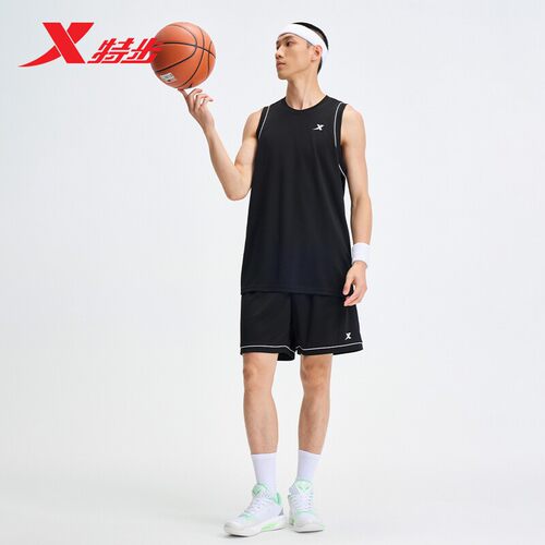 特步2026夏季新款男篮球服套装
