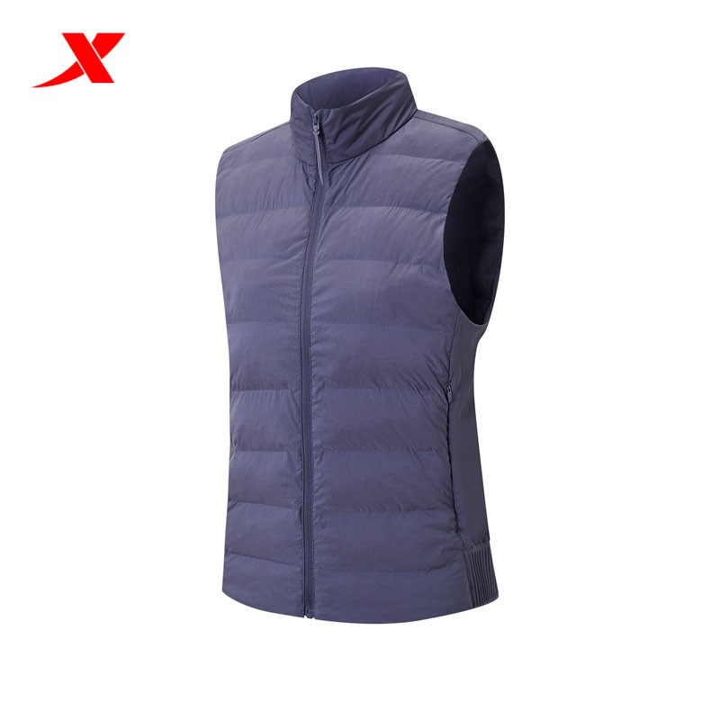 特步马甲女2025年冬季新款运动外套健身上衣保暖棉服975428270406