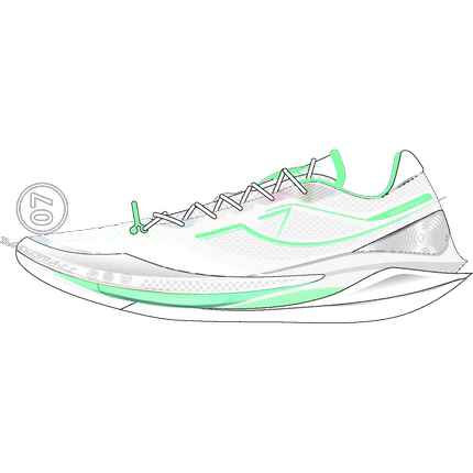 特步轻羽7代男子篮球鞋2026夏季新款减震防滑实战鞋974219120011