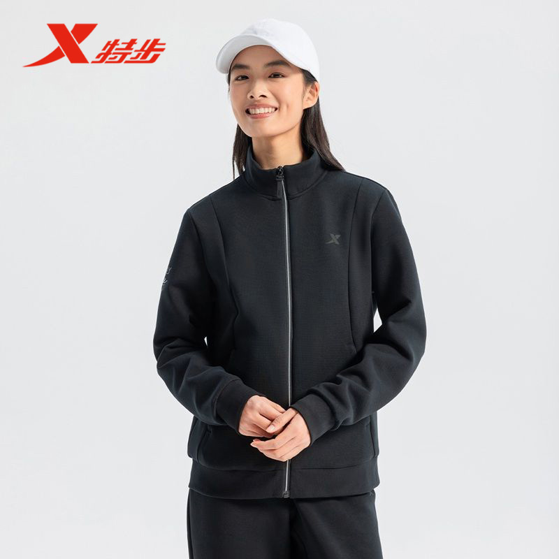 特步运动外套女2025秋季新款