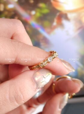 法式复古小众设计感蝴蝶结戒指女轻奢高级感食指戒时尚百搭指环