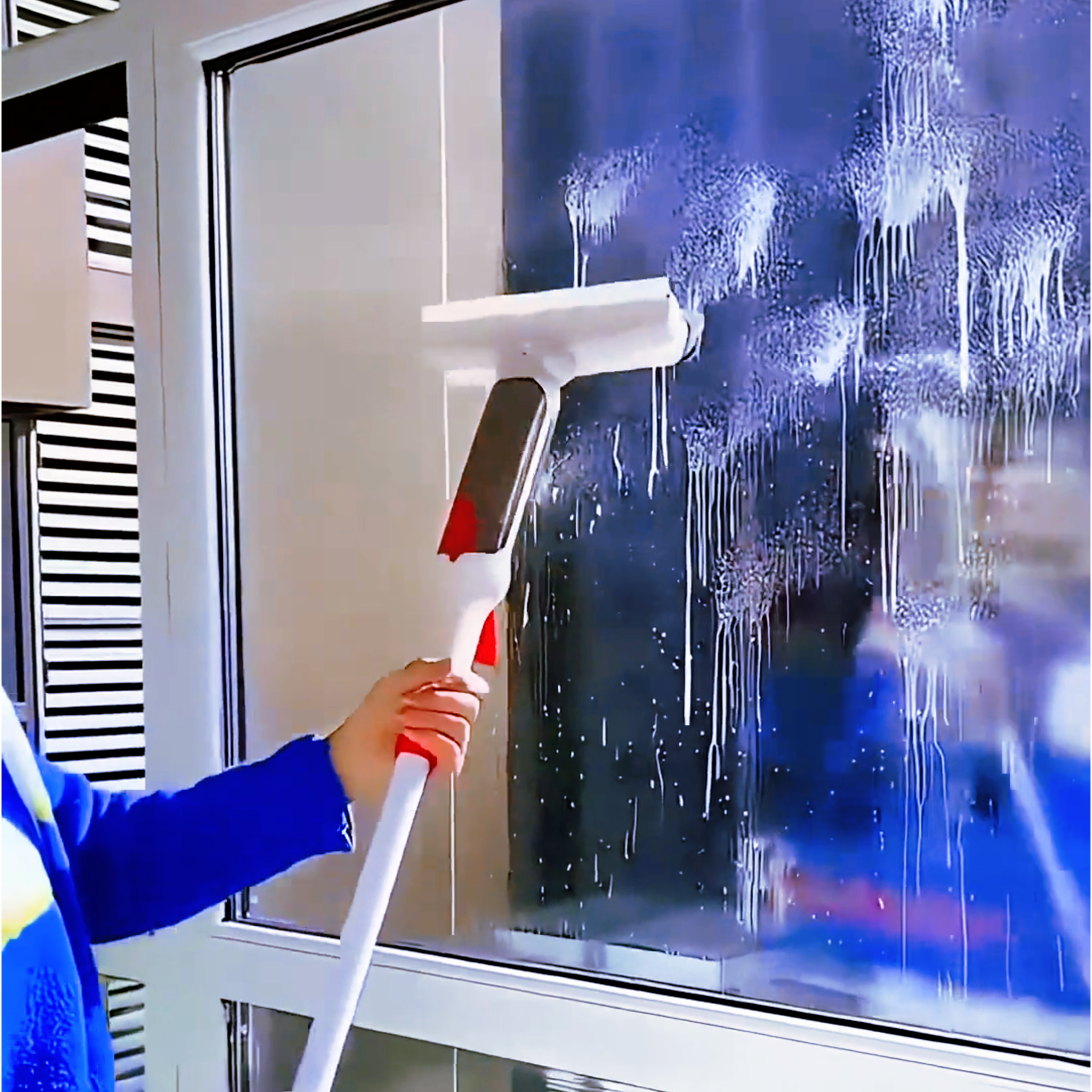 擦玻璃神器加长杆擦窗器家用高层窗外双面清洗刮水器板刷清洁工具