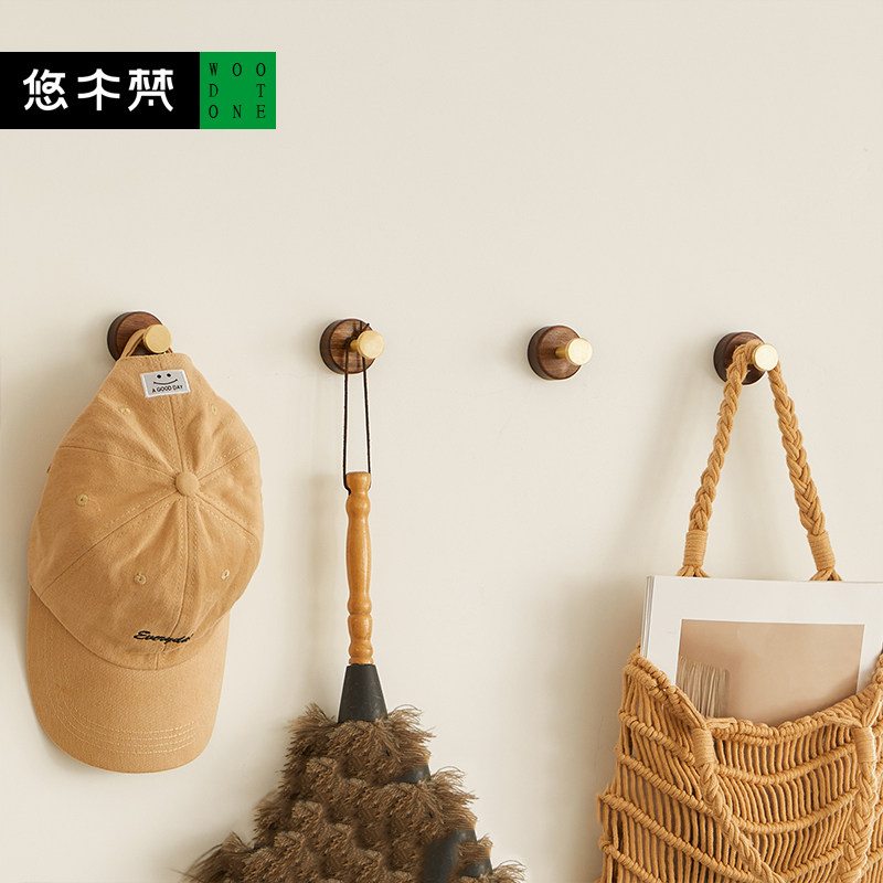 实木门后挂钩强力粘胶挂衣架壁挂墙上免打孔衣服帽挂衣钩进门玄关