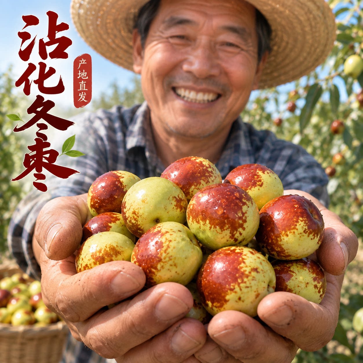 山东沾化冬枣新鲜采摘冰糖脆甜