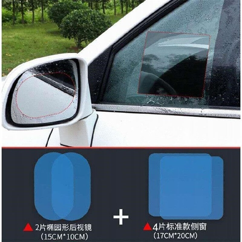 速发汽车后光镜防雨贴驱水镀膜车窗玻璃雨眉反照镜防水防雾用品