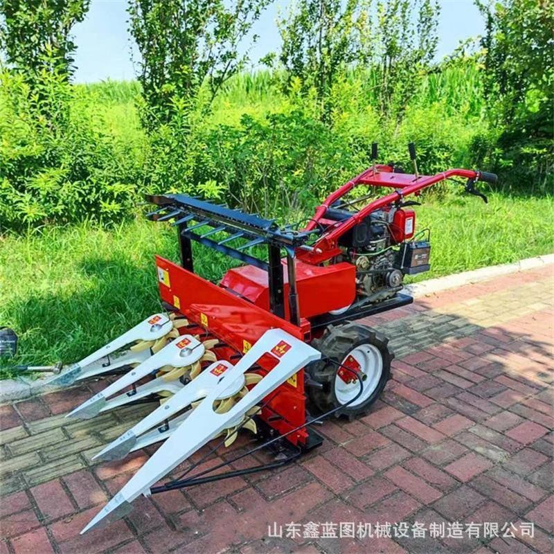 手推式割晒机割台玉米水稻秸秆割倒机夏枯草收割机自走式割杆机