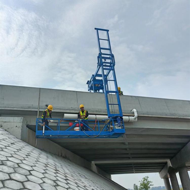 360度旋转排水管施工台车 高架桥梁作业车 可升降施工台车