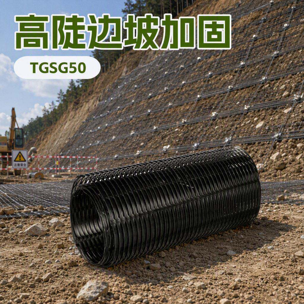 向塑料土工格栅 拉伸强度 陡边坡加固价格厂家 玻璃纤维设施