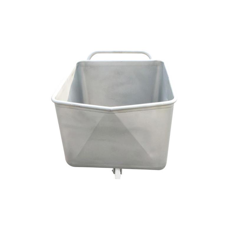 200L标准小料车 304不锈钢圆角桶车运料车食品车间肉料周转车厂家