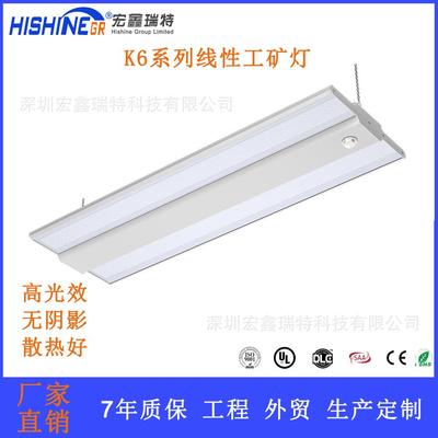 外贸新款LED天棚灯创意面板灯照明75w工矿灯微波感应高湾灯灯具厂