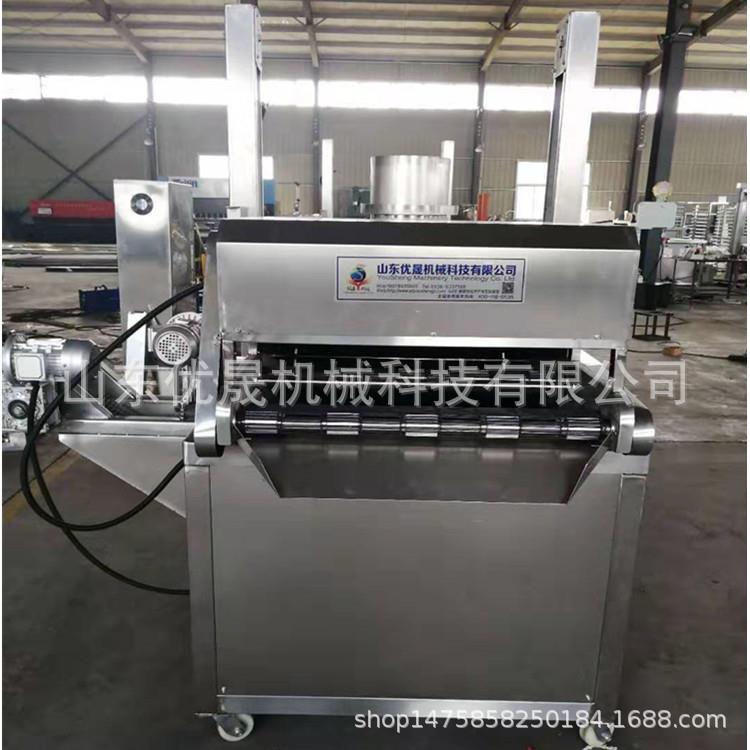 厂家生产上浆裹粉食品油炸机 鸡米花 盐酥鸡连续油炸流水线