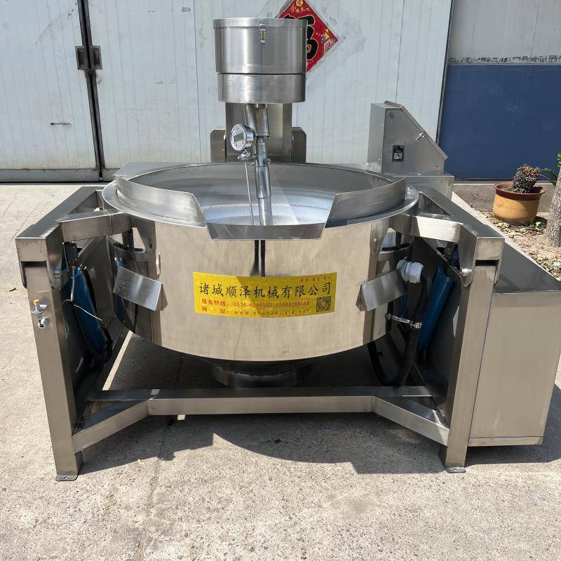 全自动行星搅拌炒酱锅 火锅底料翻炒锅 炒菜锅