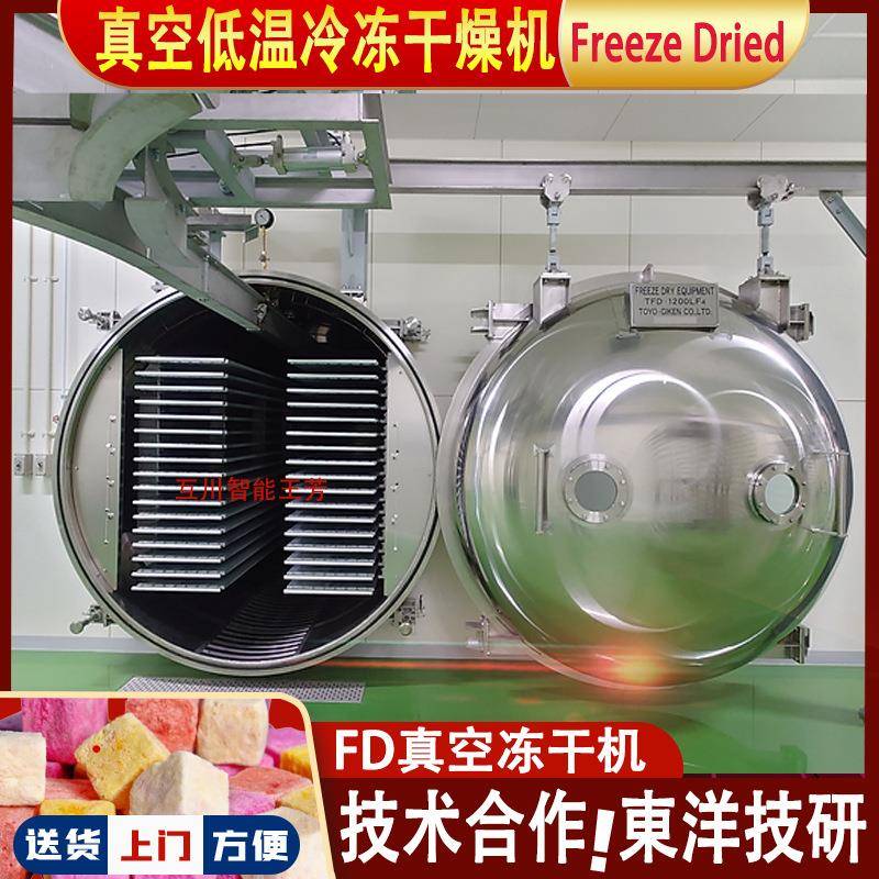 10平方保健品冻干机真空冷冻干燥机 化妆品冻干机械设备上门安装