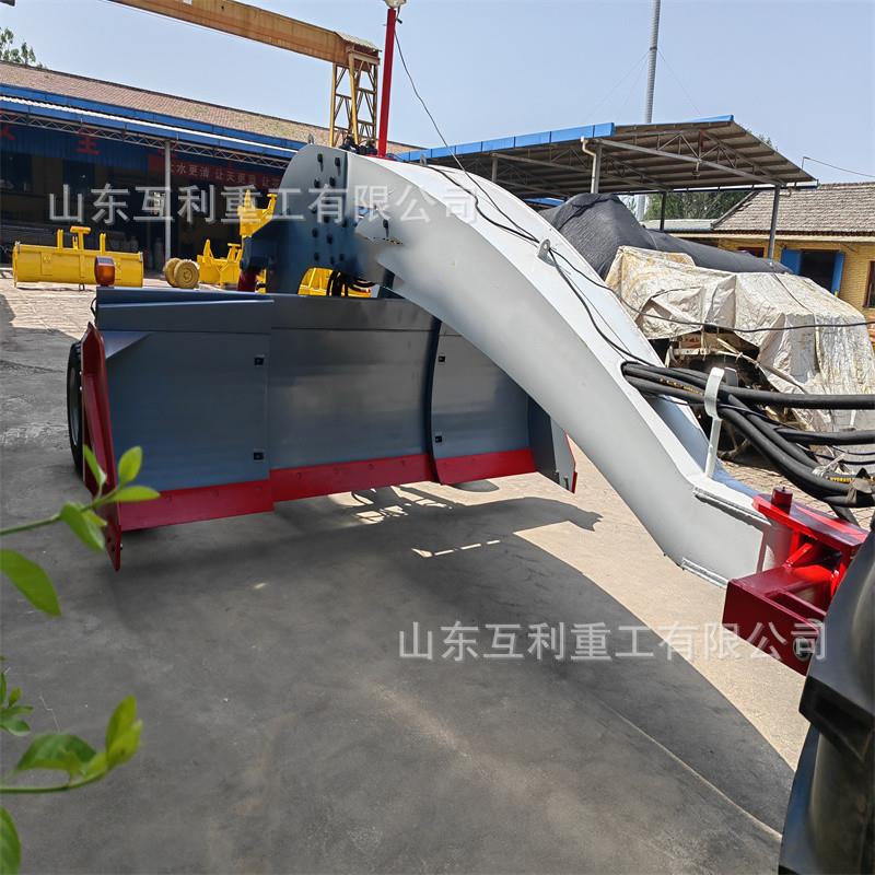 农用大弯梁卫星平地机大型牵引式激光整平机四轮带的伸缩整平机